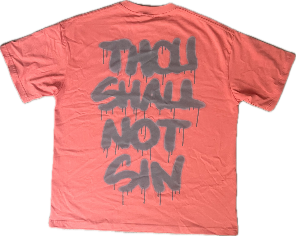 THE FIRST COMMANDMENT SHORT SLEEVE T-SHIRT GEORGIA PEACH - My Store