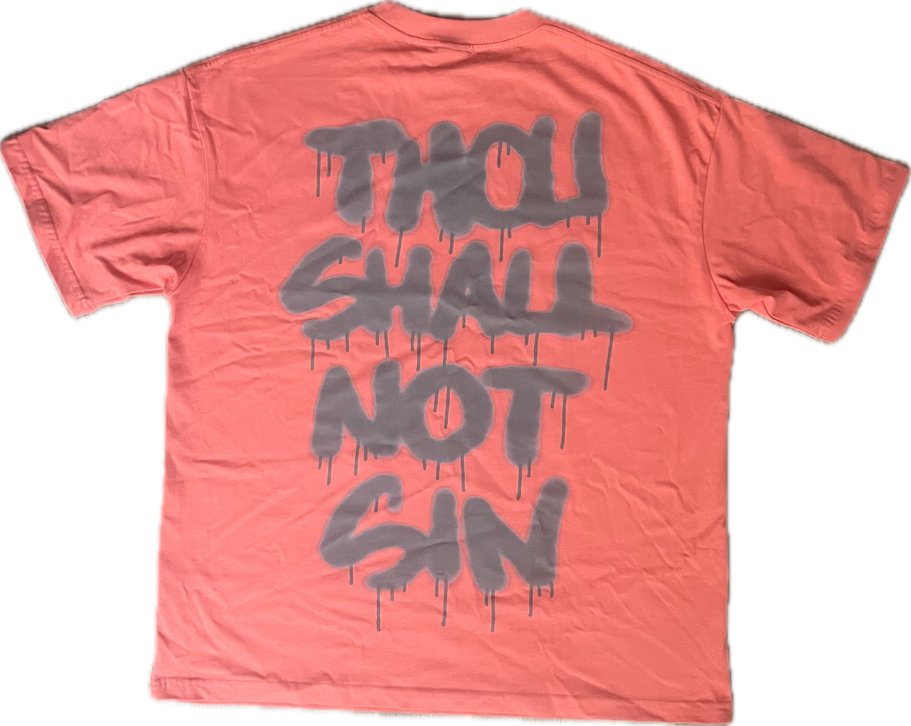 THE FIRST COMMANDMENT SHORT SLEEVE T-SHIRT GEORGIA PEACH - My Store