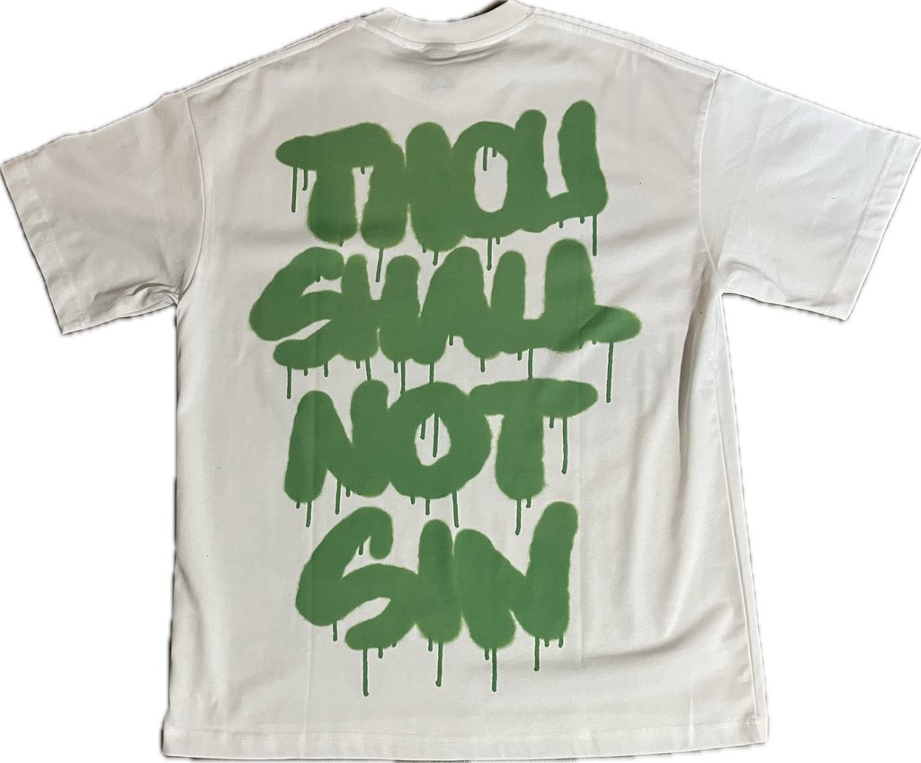 THE FIRST COMMANDMENT SHORT-SLEEVE T-SHIRT SLIME GREEN - My Store