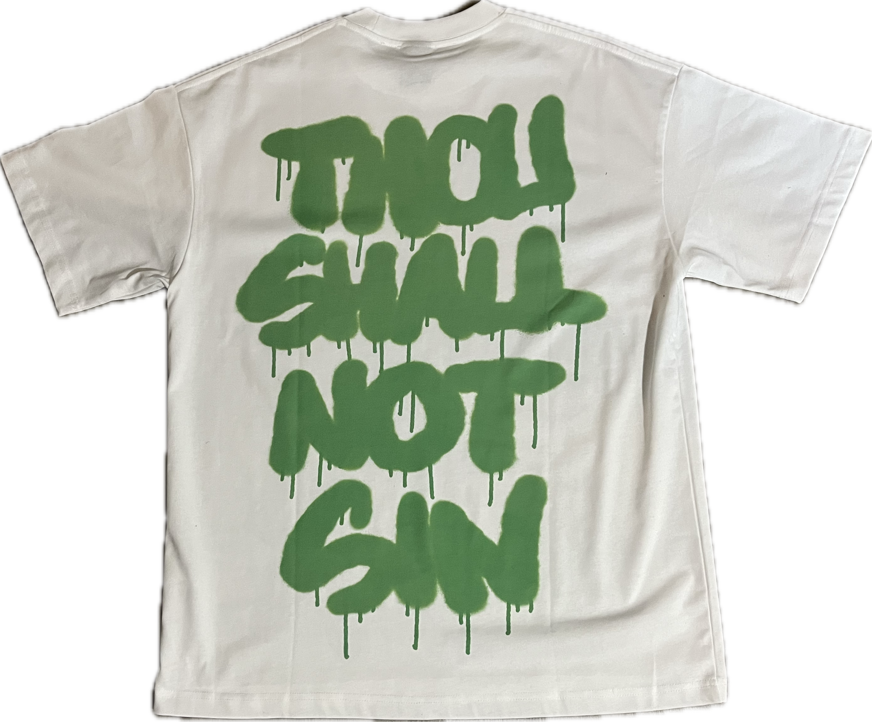 THE FIRST COMMANDMENT SHORT-SLEEVE T-SHIRT SLIME GREEN - My Store